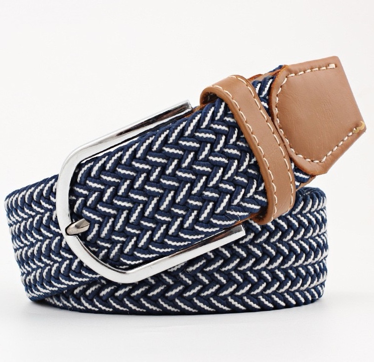 Ceinture Riviera — Bleu Marine & Blanc