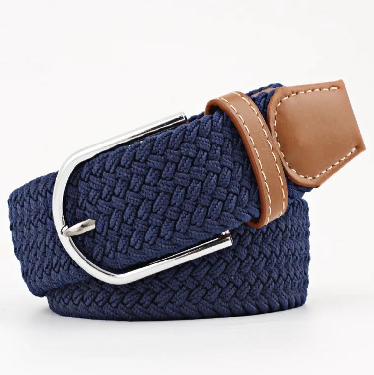 Ceinture Riviera Tressée — Bleu Foncé