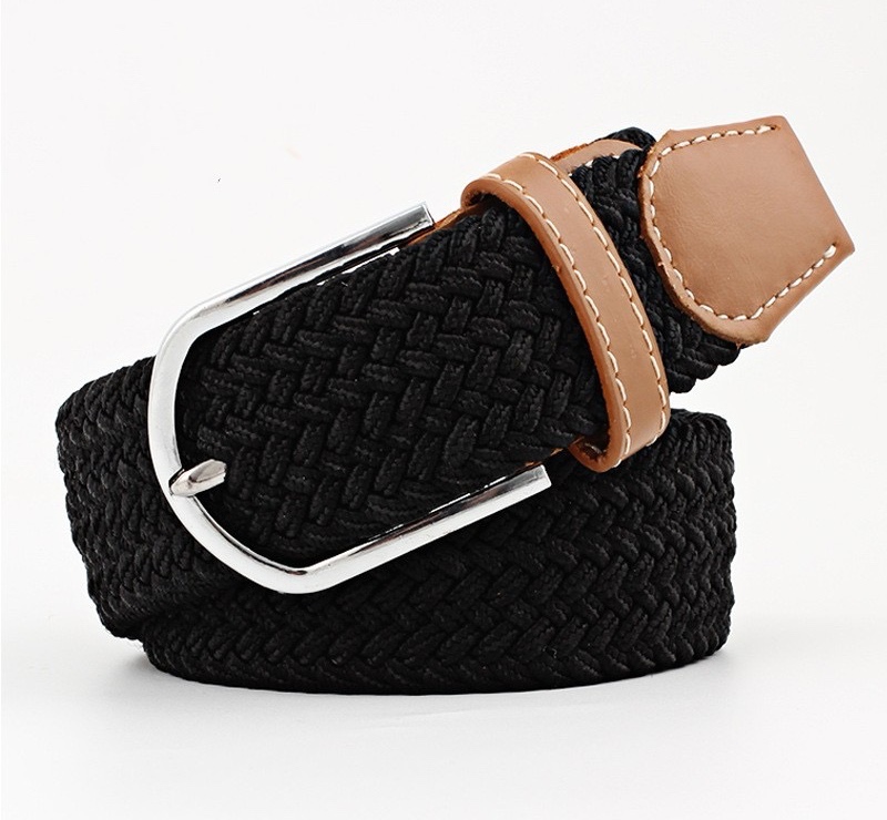 Ceinture Riviera Tressée — Noir