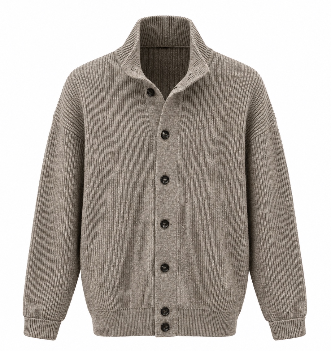 Cardigan Col Montant