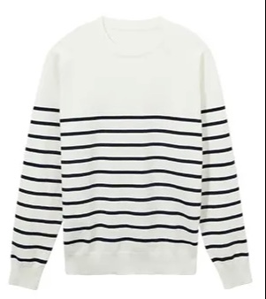 Pull Marinière Héritage Blanc