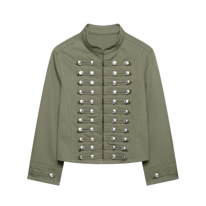 Veste Denim à Boutons